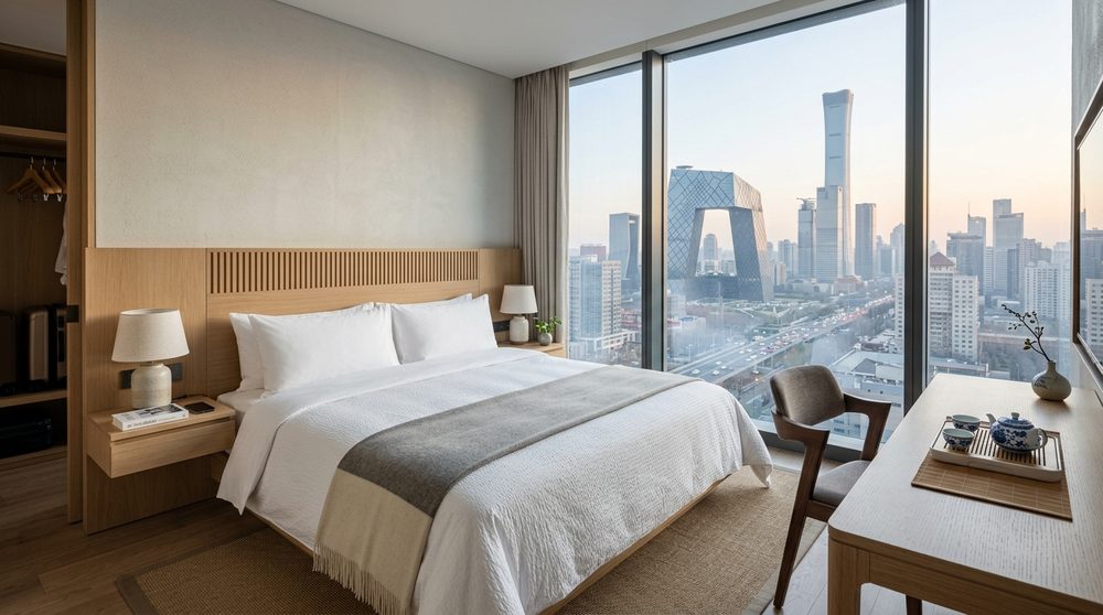 Spotless Modern Business Hotel Room in China