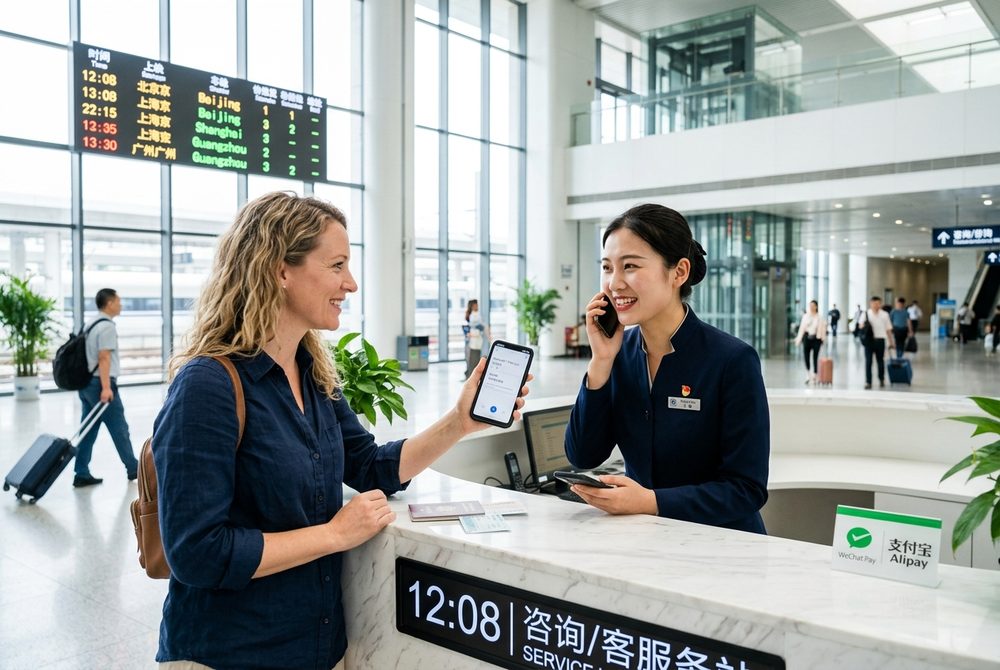 Voice Two-Way Speech Translation at Service Information Desk