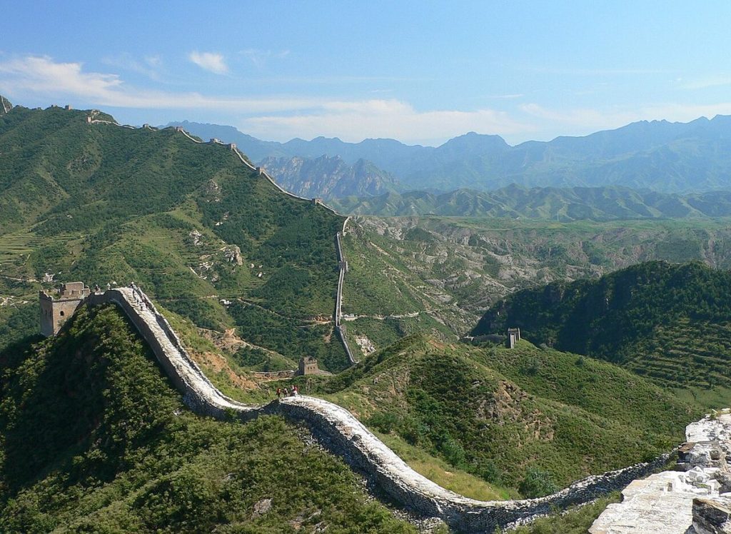 Jinshanling Great Wall dramatic mountain ridge with winding Ming dynasty watchtowers